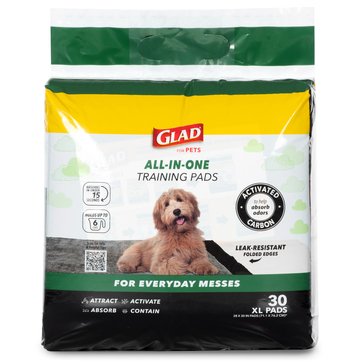Glad For Pets Jumbo Activated Carbon Training Pads For Large Breed Dog