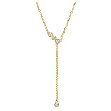 Created Forever 1/8 cttw Lab Grown Diamond Lariat Necklace