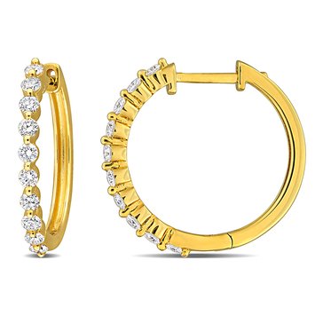 Created Forever 5/8 cttw Lab Grown Diamond Hoop Earrings