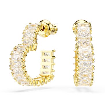 Swarovski Matrix Heart Earrings