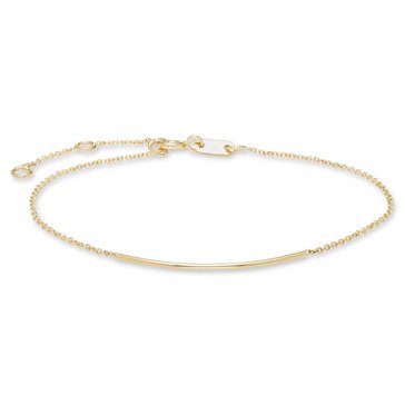 Minimalist Curved Bar Bracelet