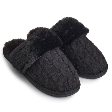 Yarn & Sea Women's Knit Sipper with Faux Fur