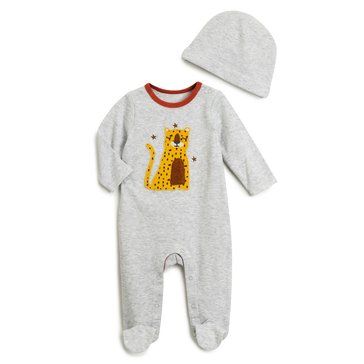 Wanderling Baby Boys' Coverall With Hat Set 2-Piece