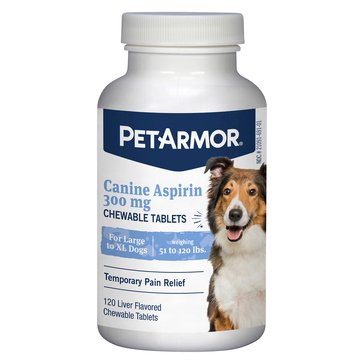 PetArmor Fast Pain Relief Liver Flavor Aspirin For Large Dogs