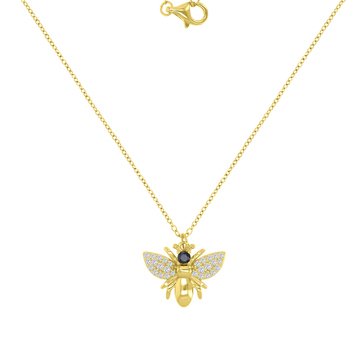 Lulea Bee CZ Pendant Necklace