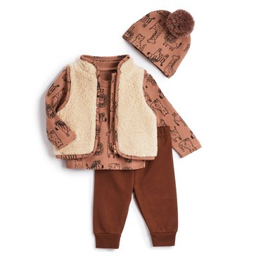 Wanderling Baby Boys' 4-Piece Vest Set