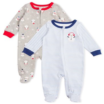 Koala Baby Kids' Newborn Boys' Christmas Sleep-N-Play 2-Pack