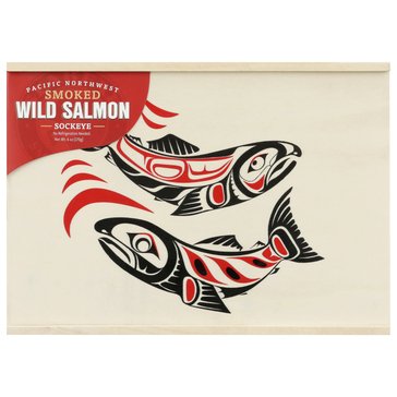 SeaBear Smoked Alaskan Sockeye in a Wood Keepsake Gift Box