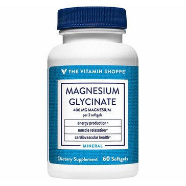 The Vitamin Shoppe Magnesium Glycinate 400MG Softgels