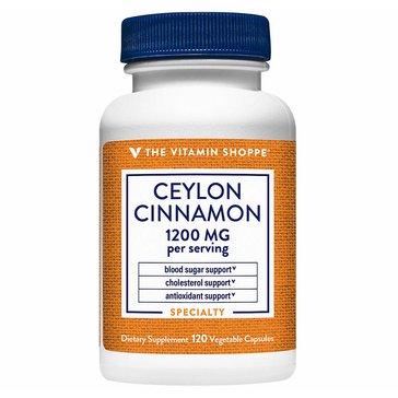 The Vitamin Shoppe Ceylon Cinnamon 1200MG Capsules