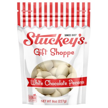 Stuckey's Red White Collection White Chocolate Pecans, 8oz