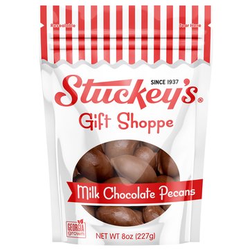 Stuckey's Red White Collection Milk Chocolate Pecans, 8oz