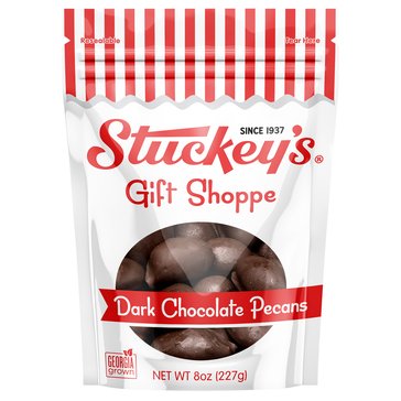 Stuckey's Red White Collection Dark Chocolate Pecans, 8oz