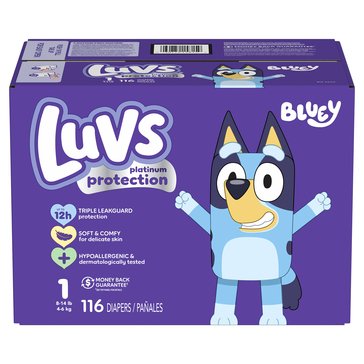 Luvs Platinum Diapers Big Pack Size 1 116 COUNT