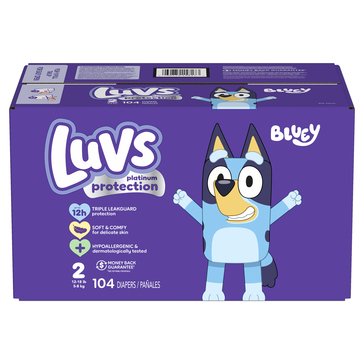 Luvs Platinum Diapers Big Pack 104 COUNT