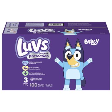Luvs Platinum Diapers Big Pack Size 3 100 COUNT