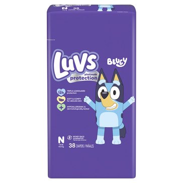 Luvs Platinum Diapers Jumbo Pack Size 0 38 COUNT