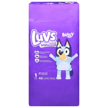 Luvs Platinum Diapers Jumbo Pack 46 COUNT