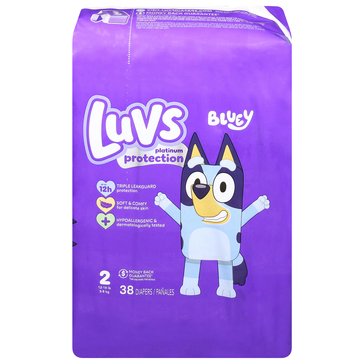 Luvs Platinum Diapers Jumbo Pack Size 2 38 COUNT