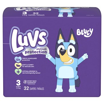 Luvs Platinum Diapers Jumbo Pack Size 3 32 COUNT