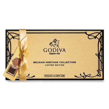 Godiva Belgian Heritage Collection Gold Gift Box, 8-Piece