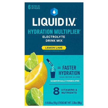 Liquid I.V. Hydration Multiplier Electrolyte Drink Mix Packets, 6-Count