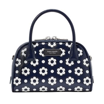 Kate Spade New York Sam Icon Daisy Dot Embossed Saffiano Leather Mini Duffle Bag