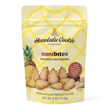 Honolulu Cookie Company Pineapple Macadamia Mini Bites, 4oz