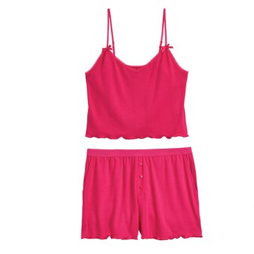 Paris Hilton Women's Pointelle Short Set