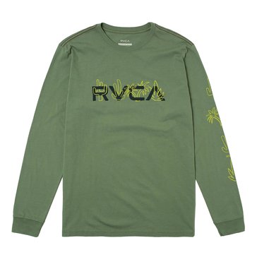 RVCA Men's Desertscap Long Sleeve Hit Tee