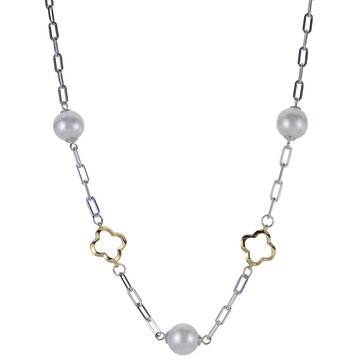 Imperial Freshwater Cultured Pearl Clover Station Necklace