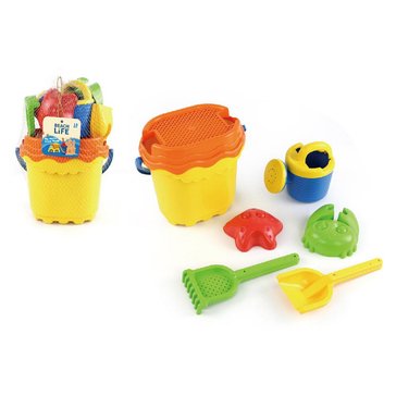 Banatoys 7-Piece Beach Bucket Set