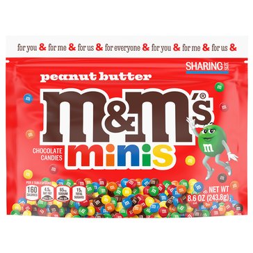 M&M's Mini Peanut Butter Chocolate Candies, 8.6oz