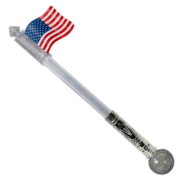 HKS Global Resources Light Up Jumbo Flag Wand With Prism Ball