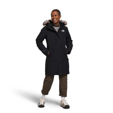 The North Face Women's Arctic Parka Long Coat With Fur Trim