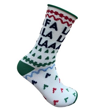 Legale Women's Joy Raised Feather Crew Socks