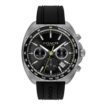 Coach Men's Charter Silicone Strap Chronograph Watch