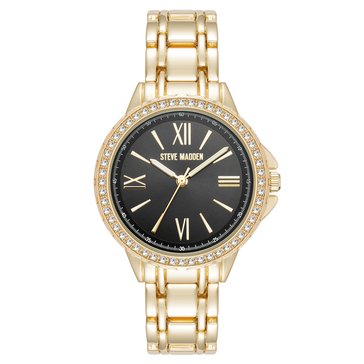 Steve Madden Women's Crystal Accent Bracelet Watch