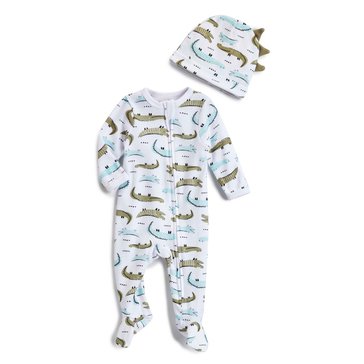 Wanderling Baby Boys' 2-Piece Coverall Set with Hat
