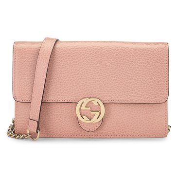 Gucci Leather Interlocking Crossbody Small Bag