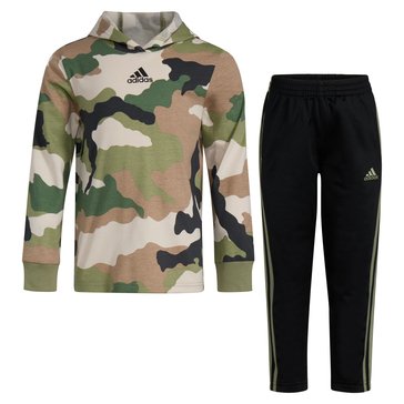 Adidas Little Boys' Hooded Tee Pant Set