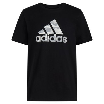 Adidas Big Boys' France Camo Logo Tee