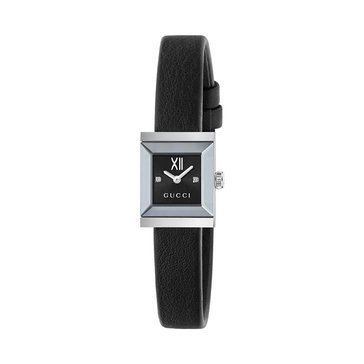 Gucci Women's G-Frame Square Leather Strap Watch