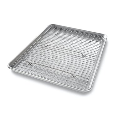USA Pan Half Sheet Pan and Baking Rack Set