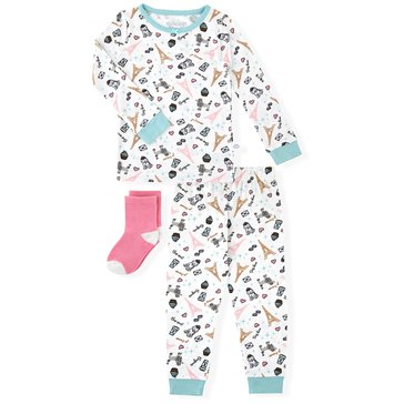 Sleep On It Toddler Girls' Cupcake Tight Fit Sleep Set