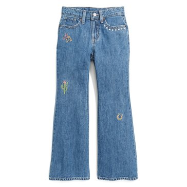 Old Navy Big Girls' Baggy Embroidered Flare Jeans