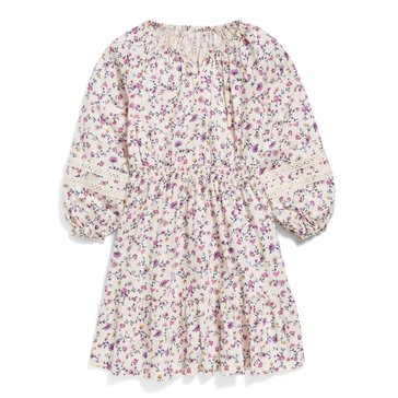 Old Navy Big Girls' Boho Lace Trim Dress