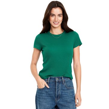 Old Navy Women's Short Sleeve Snug Rib Tee