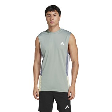 Adidas Men's Train Essentials Colorblock Sleeveless Tee 