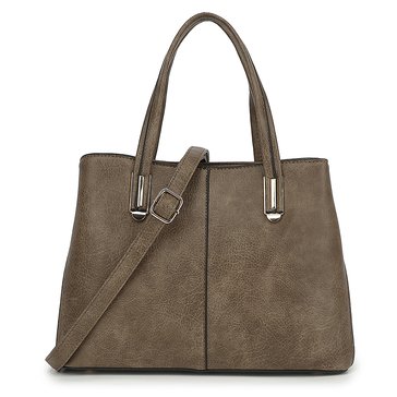 DS Bags NY Multi Compartment Satchel With Detachable Shoulder Strap